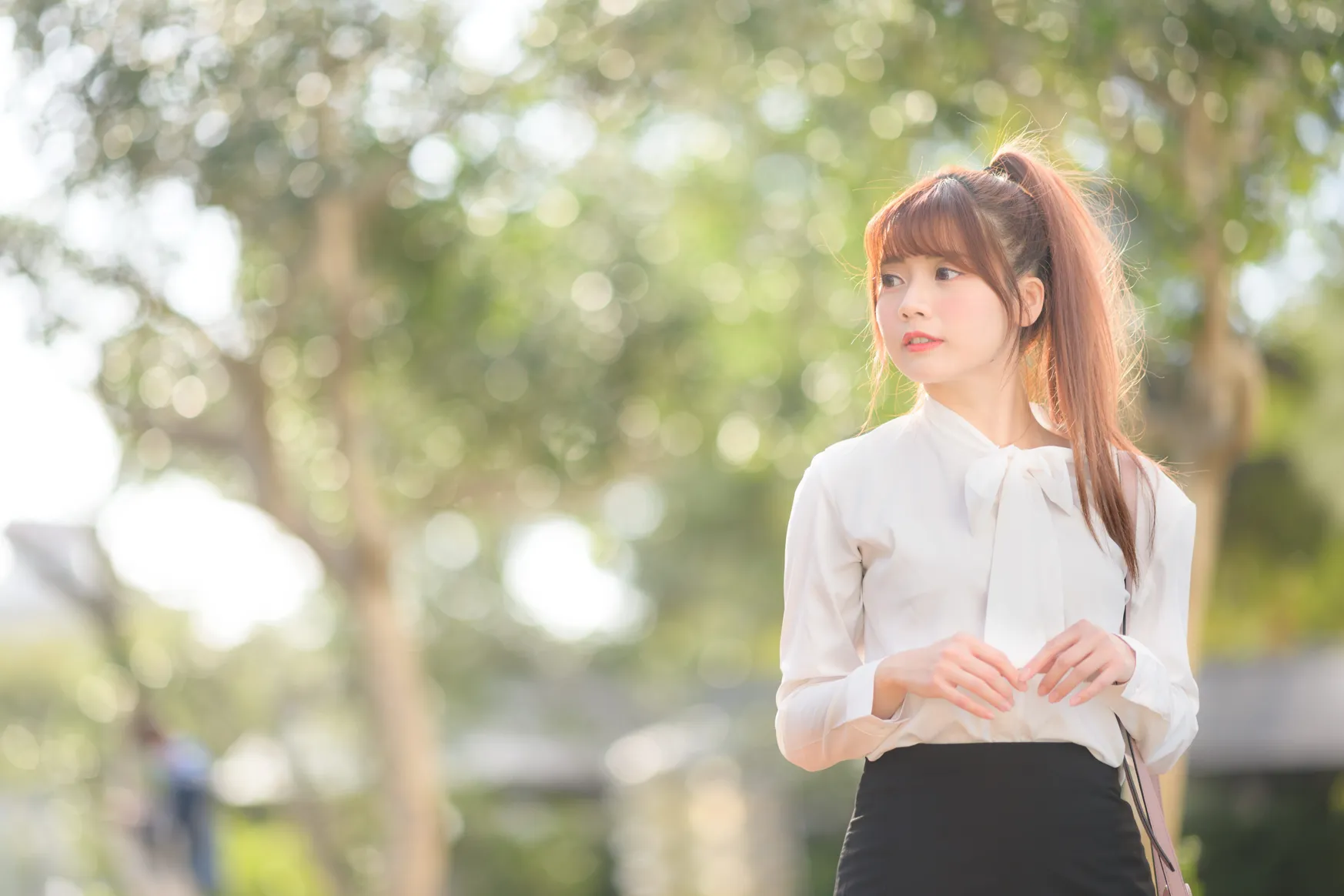 [Mzsock] NO.237 OL black silk uniform high heels street photography#[105P]-79