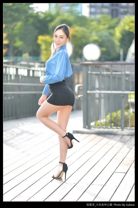 [Mzsock] NO.091 Zhang Yachun, Daan Forest, high heels and beautiful legs, outdoor shot street photography#[54P]-32