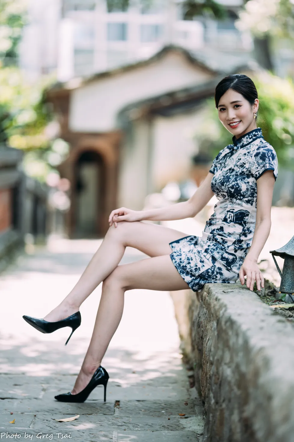 [Mzsock] NO.151 Zhang Jun short cheongsam, stockings, high heels and beautiful legs street photography#[54P]-2