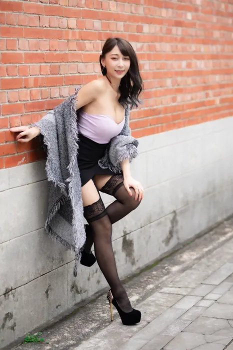 [Mzsock] NO.085 Mi Meng high heels and beautiful legs outdoor shot street photography#[58P]-21